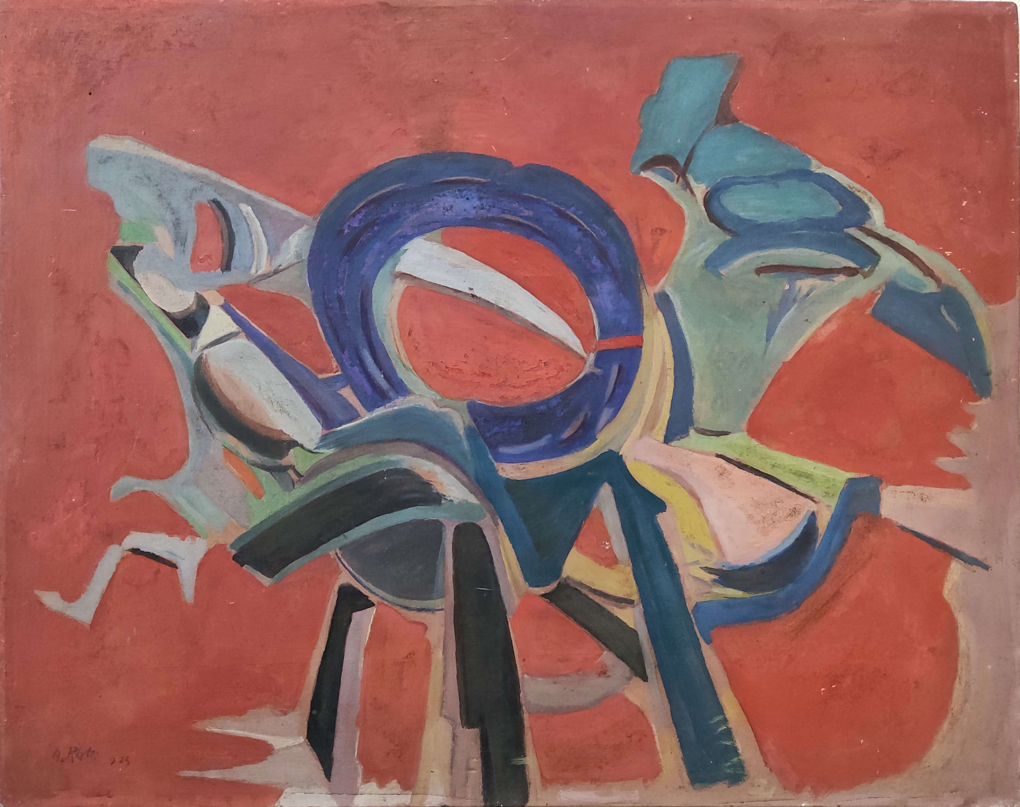 Aldo Ratti - Astratto rosso